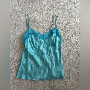 Trina Turk Aqua Satin Cami